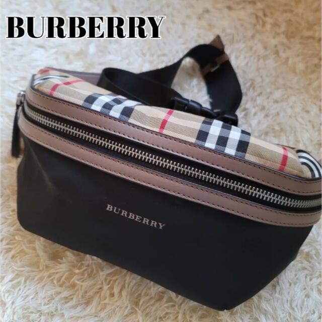 BURBERRY - 【美品】バーバリー ノバチェック ボディバッグ ナイロン