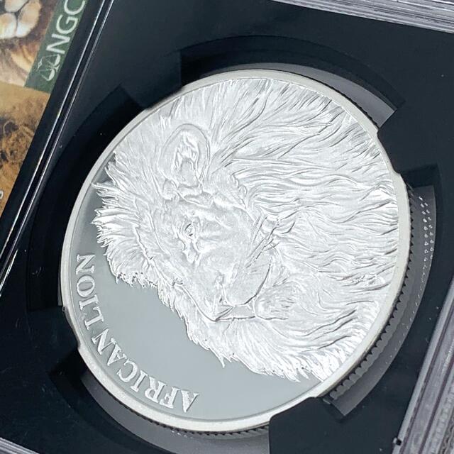 2018 チャド共和国ライオン銀貨 /NGC PF70 ULTRA CAMEO エンタメ/ホビーの美術品/アンティーク(貨幣)の商品写真