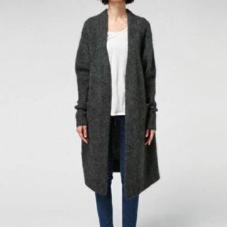 アクネ(ACNE)のAcne Studios Mohair グレーロングカーディガン(カーディガン)