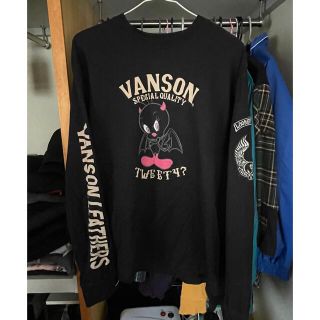 バンソン(VANSON)の希少！vanson バンソンtweety トゥイーティー　コラボ　刺繍　ロンT(Tシャツ/カットソー(七分/長袖))