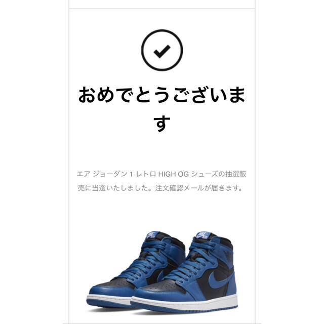 NIKE AJ1 エアジョーダン1 ダークマリナブルー 27.5 1