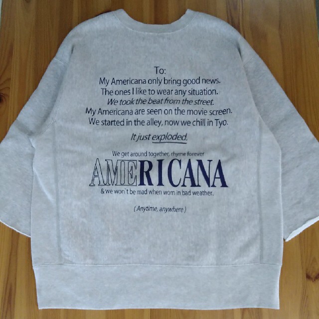 Americana/アメリカーナ】Halfsleeve Logo Sweat | www.fleettracktz.com Americana/アメリカーナ】Halfsleeve Logo Sweat | www.fleettracktz.com