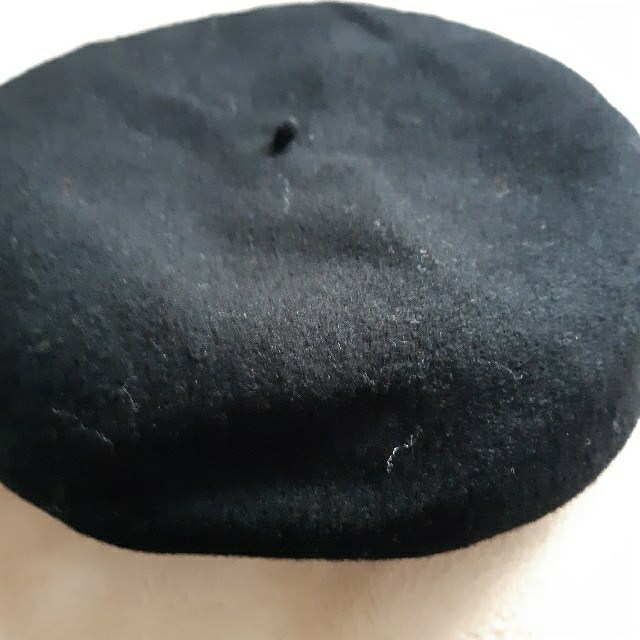 agnes b.(アニエスベー)のagnes b.　アニエスベー　ベレー帽　黒　シンプル レディースの帽子(ハンチング/ベレー帽)の商品写真