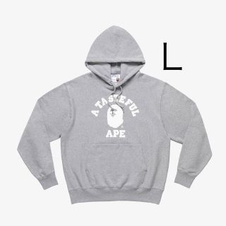 アベイシングエイプ(A BATHING APE)のBAPE X JJJJOUND HOODIE Grey Lサイズ(パーカー)