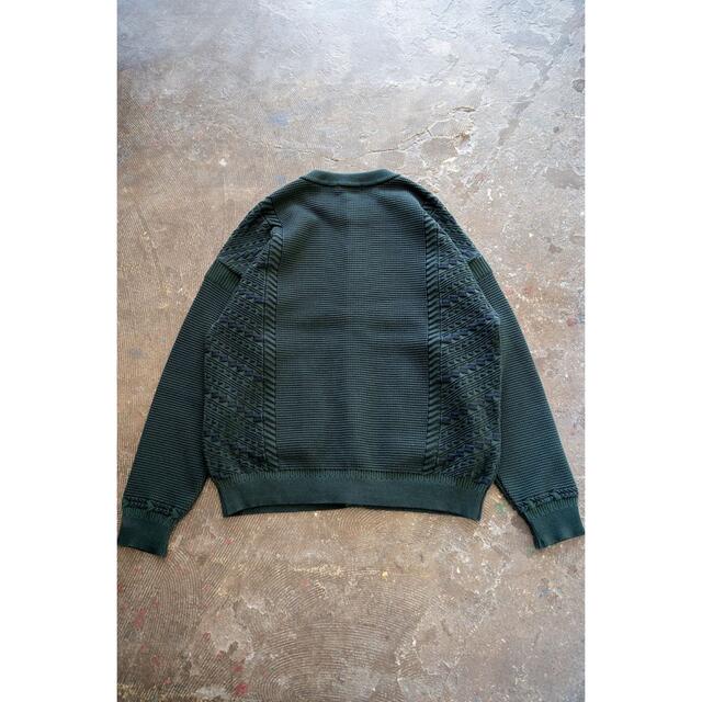 1LDK SELECT(ワンエルディーケーセレクト)のyashiki【21AW】Shigure Cardigan(GREEN) メンズのトップス(カーディガン)の商品写真