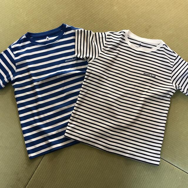 mont bell(モンベル)のモンベル  WIC.ボーダーT Kid's 130  2枚 キッズ/ベビー/マタニティのキッズ服男の子用(90cm~)(Tシャツ/カットソー)の商品写真