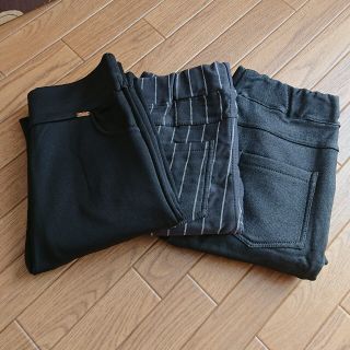 新品♪裏起毛裏フリーススレギンスパンツ♪３枚セット(その他)