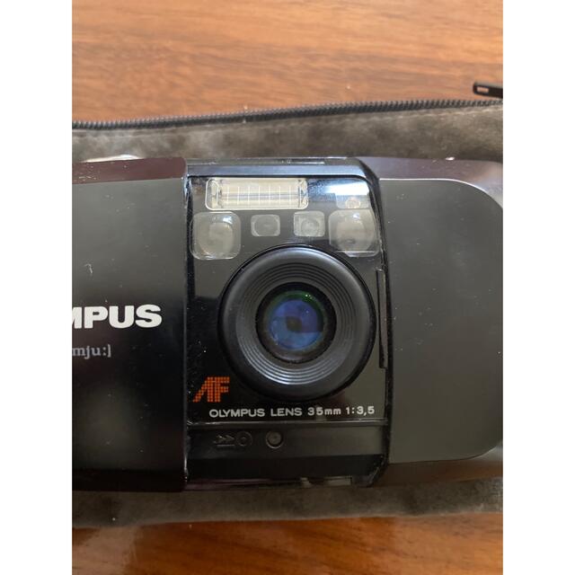OLYMPUS - olympus mju μ 初代 単焦点フィルムカメラ ブラックの通販