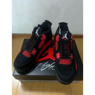 ナイキ(NIKE)のNike Air Jordan 4 "Red Thunder/Crimson"(スニーカー)