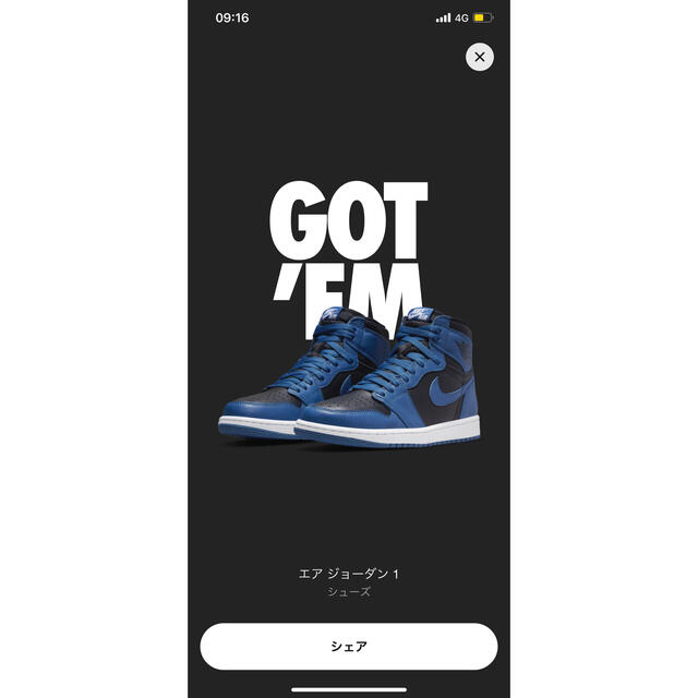 Nike Air Jordan 1 Dark Marina Blueメンズ