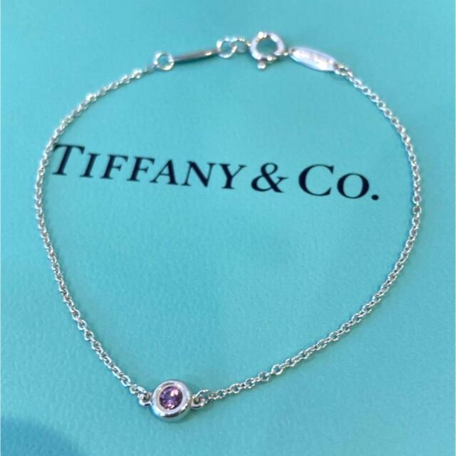 Tiffany & Co.(ティファニー)の特美品★ティファニー★バイザヤード 1Pピンクサファイア ブレスレット レディースのアクセサリー(ブレスレット/バングル)の商品写真