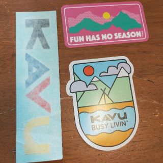 kavu ステッカー(登山用品)