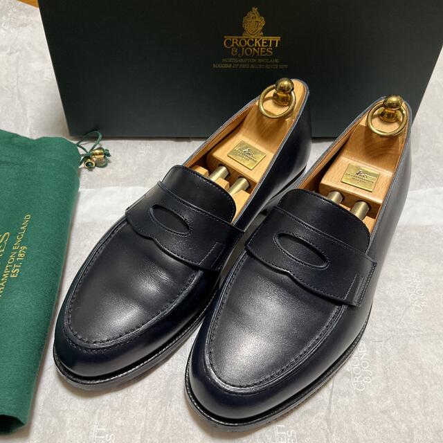 Crockett&Jones - 超美品 【別注】CROCKET&JONES DIJON ネイビー UK6