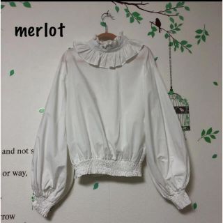 メルロー(merlot)の🌼最終価格🌼□938 メルロー 襟袖フリルで可愛い(シャツ/ブラウス(長袖/七分))