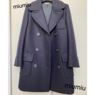 ミュウミュウ(miumiu)の極綺麗✨miumiu ミュウミュウ　上質コート　伊勢丹　１６万✨(ロングコート)