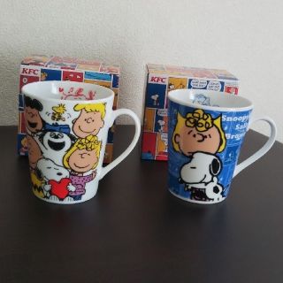 ピーナッツ(PEANUTS)の2021 スヌーピー マグカップ セット ホワイト/ レア＆ ブルー ☆未使用品(食器)