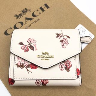 コーチ(COACH)の【COACH☆日本限定】完売品！新品！レディバグ！ホワイト！フローラル！入手困難(財布)