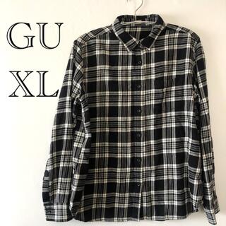 ジーユー(GU)のGU チェックシャツ　XLサイズ(シャツ/ブラウス(長袖/七分))