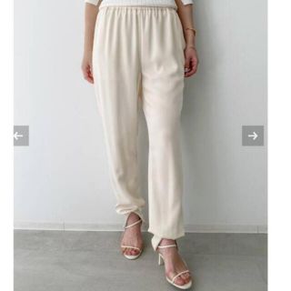 アパルトモンドゥーズィエムクラス(L'Appartement DEUXIEME CLASSE)の【Col Pierrot /コル ピエロ】Rib Pants(WH)  38(カジュアルパンツ)