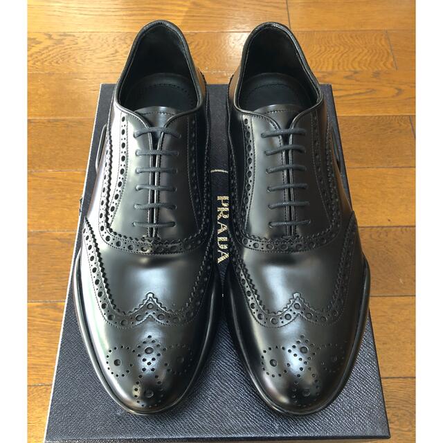 PRADA(プラダ)のPRADA 15AW コレクションスパイクソールシューズ　サイズUK7.5 メンズの靴/シューズ(ドレス/ビジネス)の商品写真