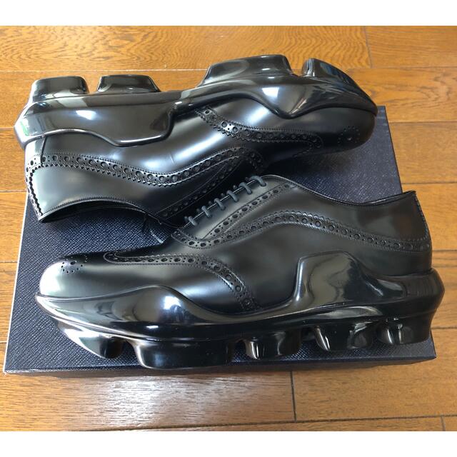 PRADA(プラダ)のPRADA 15AW コレクションスパイクソールシューズ　サイズUK7.5 メンズの靴/シューズ(ドレス/ビジネス)の商品写真