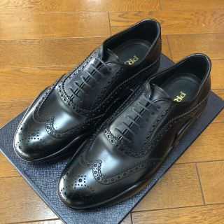 ブラックサイズPRADA 15AW コレクションスパイクソールシューズ サイズ