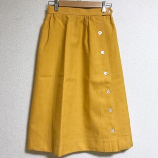 イエーガー(JAEGER)の80年代 イエガー JAEGER  黄色 スカート(ひざ丈スカート)