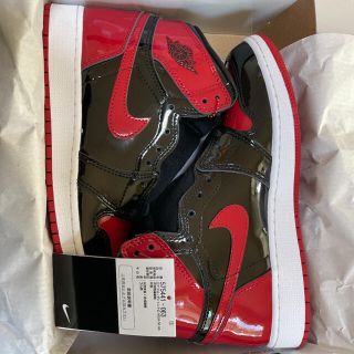 最安値！！jordan1 パテントブレッド(スニーカー)