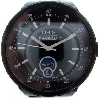 オリス(ORIS)のオリス 7560 ウイリアムズ F1チーム デイデイト 自動巻き 裏スケ 黒 (腕時計(デジタル))