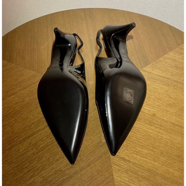 新品未使用⭐︎サンローラン パテントレザー スリングバック パンプス