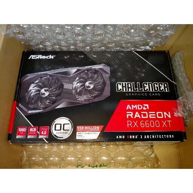 アスロック新品未開封 ASRock Radeon 6600XTChallenger