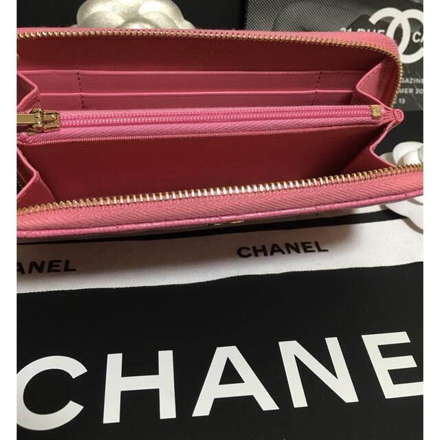 CHANEL(シャネル)のゆい様専用♡超美品♡シャネル 31番台キャビアスキン ミディアム財布 正規品 レディースのファッション小物(財布)の商品写真