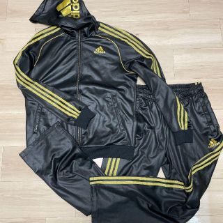 アディダス(adidas)のadidas アディダス ジャージ　黒　金　ゴールド　ブラック(その他)