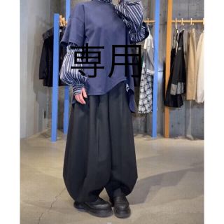 エンフォルド(ENFOLD)のenfold High Twist Weave ワイドバルーンTROUSERS(カジュアルパンツ)