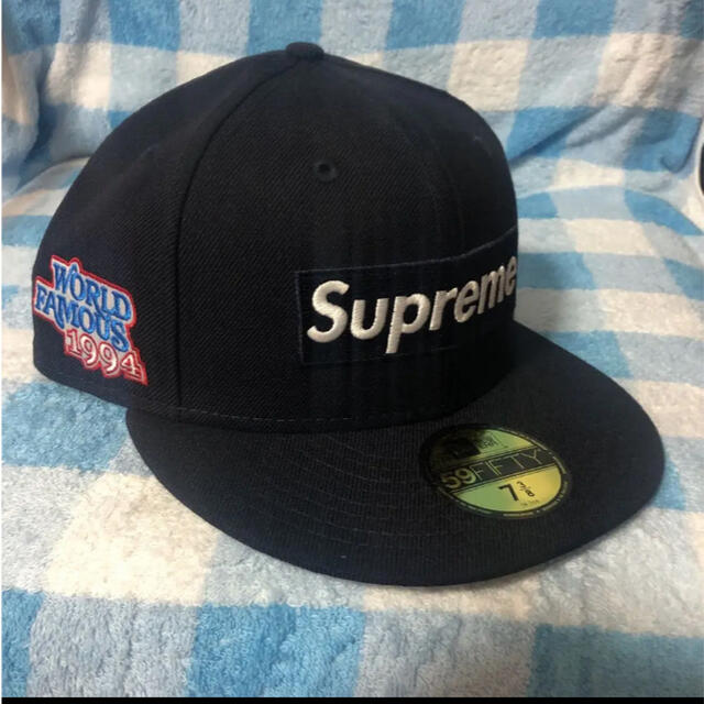 キャップ Supreme - supreme newera cap 7 5/8 キムタク着の通販 by finn's shop｜シュプリーム