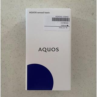 アクオス(AQUOS)のSHARP AQUOS sense3 basic 32GB ブラック SHV48(スマートフォン本体)