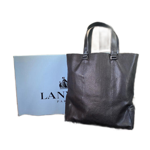 LANVIN(ランバン)のLANVIN PARIS レザートートバッグ ランバン 2019年パリ購入 メンズのバッグ(トートバッグ)の商品写真