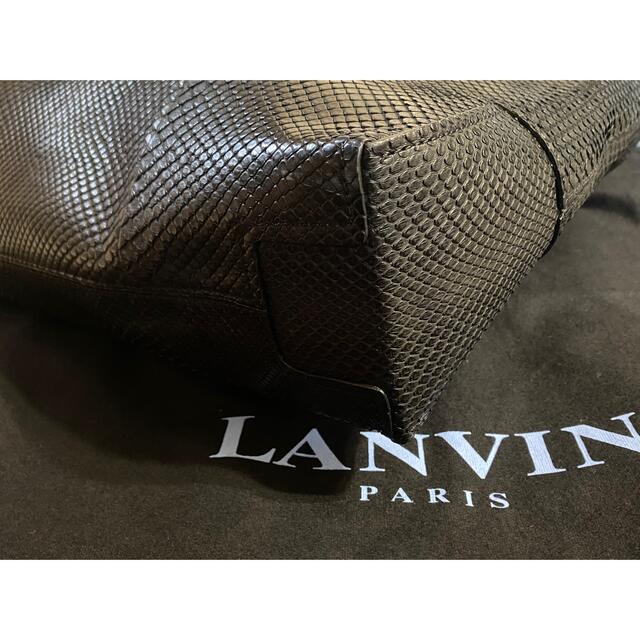 LANVIN(ランバン)のLANVIN PARIS レザートートバッグ ランバン 2019年パリ購入 メンズのバッグ(トートバッグ)の商品写真