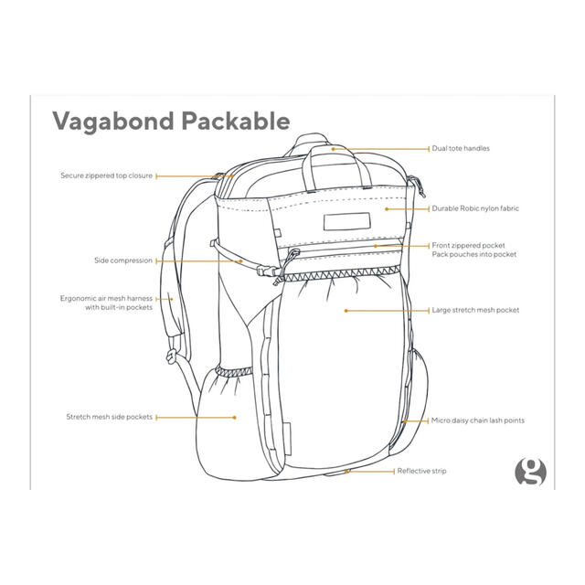 【gossamer gear】Vagabond Packable【新品】