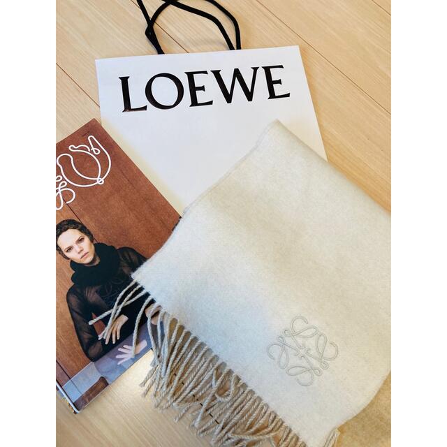ロエベ LOEWE バイカラーマフラー バイカラースカーフ(ウール