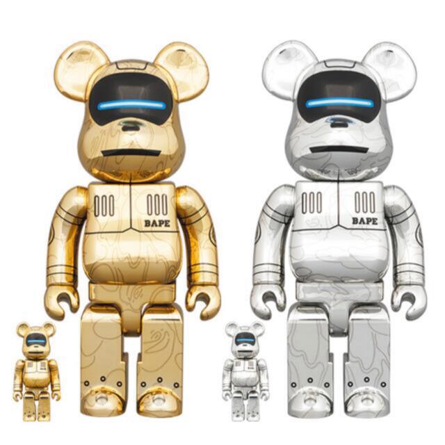 BE@RBRICK SORAYAMA×2G SILVER Ver.1000％