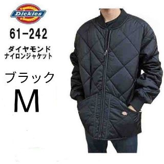 新品 M BK ダイヤモンド ナイロンジャケット ブラック