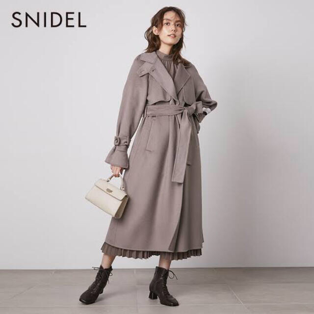 新品未使用】SNIDEL スナイデル ウロコカシミアスタンドカラーコート