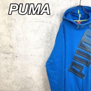 プーマ(PUMA)の希少90s プーマ パーカー プリントロゴ 刺繍ロゴ ビッグシルエット(パーカー)