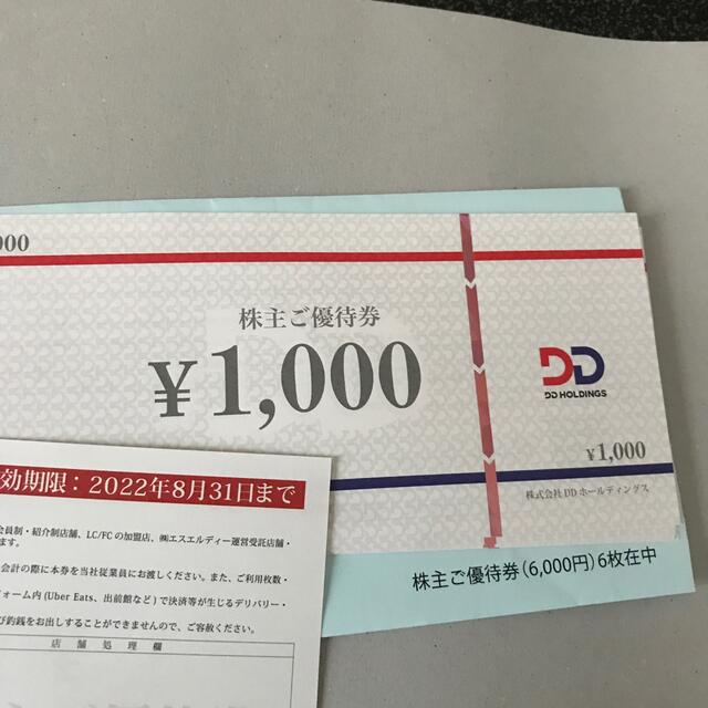 DDホールディングス株主優待6,000円分