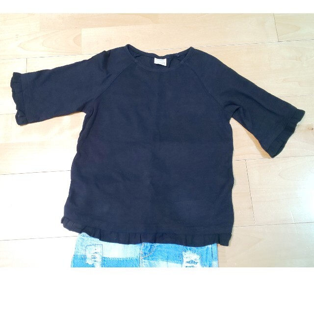 ZARA KIDS(ザラキッズ)のZARA 七分袖Tシャツ 122cm キッズ/ベビー/マタニティのキッズ服女の子用(90cm~)(Tシャツ/カットソー)の商品写真