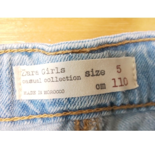 ZARA KIDS(ザラキッズ)のZARA ダメージハーフパンツ 110cm キッズ/ベビー/マタニティのキッズ服女の子用(90cm~)(パンツ/スパッツ)の商品写真