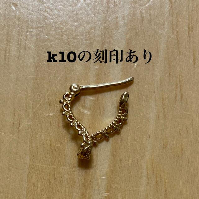 本日掲載終了【sowi】K10 レースモチーフ フープピアス・ツイストの