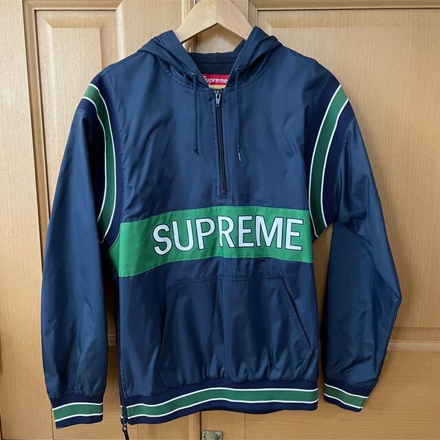 supremeナイロンジャケット ハーフジップ プルオーバー - ナイロン