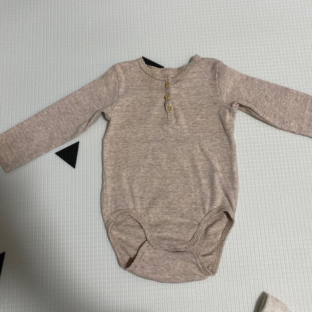 H&M(エイチアンドエム)の専用です！！！　　　　H&M baby オーガニックコットン3枚セット キッズ/ベビー/マタニティのベビー服(~85cm)(ロンパース)の商品写真